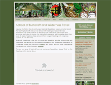 Tablet Screenshot of bushcraftexpeditions.com